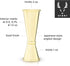 Viski Japanese Style Double Jigger for Cocktails, Bar Kit Essential, 1oz and 2oz with Interior Measurements, Gold...