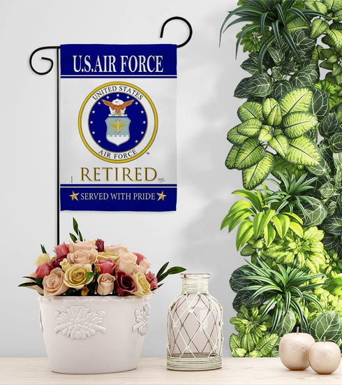 Breeze Decor US Air Garden Flag Armed Forces USAF United State American Military Veteran Retire Official House Decoration Banner Small Yard Gift D...