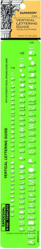 Rapidesign Gothic Vertical Letter and Number Template - 1/8, 3/16, 1/4 Inch Sizes, 1 Each (R960)...