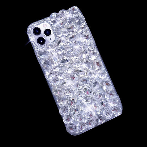 Bonitec Compatible with iPhone 12 Pro Case 3D Glitter Sparkle Bling Case Luxury Shiny Crystal Rhinestone Diamond Bumper Clear Gems Cute Protective...