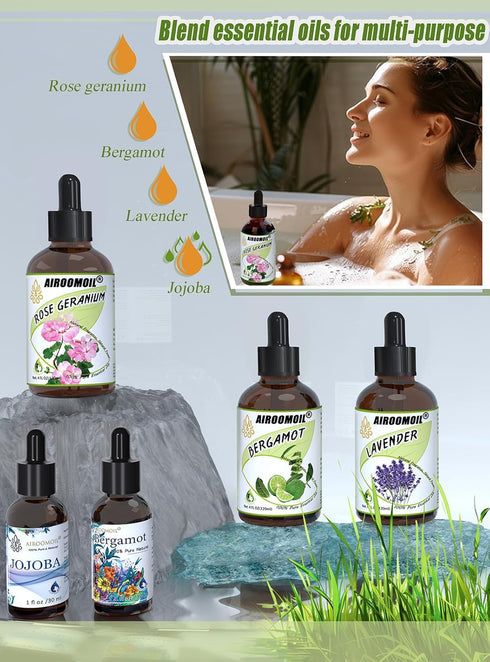 Rose Geranium Essential Oil for Soap Candle Making Laundry Diffuser Scent Oils 4oz...