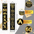 60th Birthday Party Anniversary Decorations Cheers to 60 Years Banner Party Decorations Welcome Porch Sign for Years Birthday Supplies (60th-1965)...