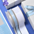 VIVIQUEN White Double Faced Satin Ribbon with Gold Edge, 1” Polyester Continuous Ribbon -25 Yards,Wide Ribbon for Gift Wrapping,Wedding,Bows Bouqu...
