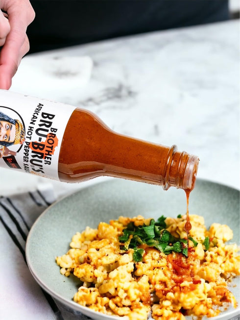 Brother Bru-Bru’s Hot Sauce – No Sodium, Salt Free, Sugar Free, Gluten Free, Vegan – African Hot Pepper Habanero Sauce, Seasoning & Spice – 5 oz (...