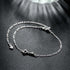 925 Sterling Silver Adjustable Anklet Barefoot Sandal Beach Foot Chain Cute Love Key Zircon Pendant Adjustable Chain Anklet Bracelet...