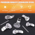 80Pcs 3 Sizes Stainless Steel Flat Blank Shoe Clips with Locking Pins Kit for DIY Supplies Crafting Shoe Clip Findings Hardware Accessories - 25mm...