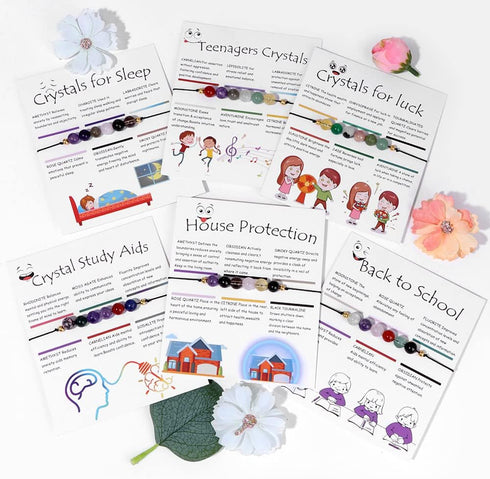 Fuqimanman2020 6mm Spiritual Crystal 7 Chakra Stretch Bracelet Natural Stone Healing with Meaning Cards Quartz Amethyst Reiki Beaded for Women Men...