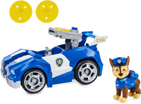 Paw Patrol, Chase’s Deluxe Movie Transforming Toy Car with Collectible Action Figure, Kids Toys for Ages 3 and up...