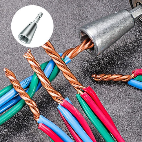 2PCS Wire Twisting Tool Wire Twister Wire Connector, Raysdex Wire Strippers, Wire Twister Tool for Drill, Drill Bit Sharpener Wire Twister, Drill ...