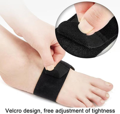 HENGXIA Arch Support Compression Sleeves for Flat Feet, Adjustable Plantar Fasciitis Braces, for Fallen Arches, Orthotic Arch Support Wrap for Hig...