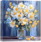 CCWACPP Bathroom Floral Wall Art Daisy Yellow and White Flowers in Bottle Canvas Picture Print Rustic Farmhouse Bedroom Home Decor Frame (12x12inc...