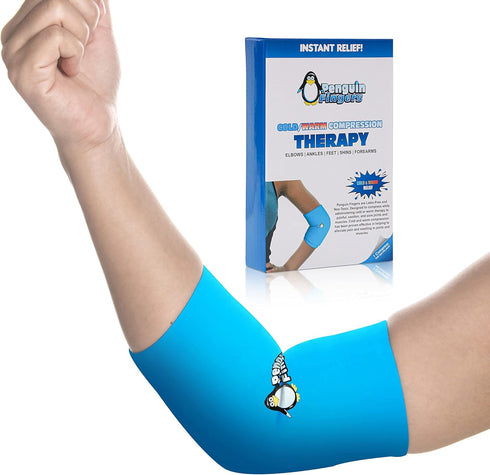 Elbow and Ankle Ice Pack for Injuries Reusable, Cold Warm Compression Sleeves for Arm, Ankle and Foot Pain Relief for Men, Women, Girls and Boys T...