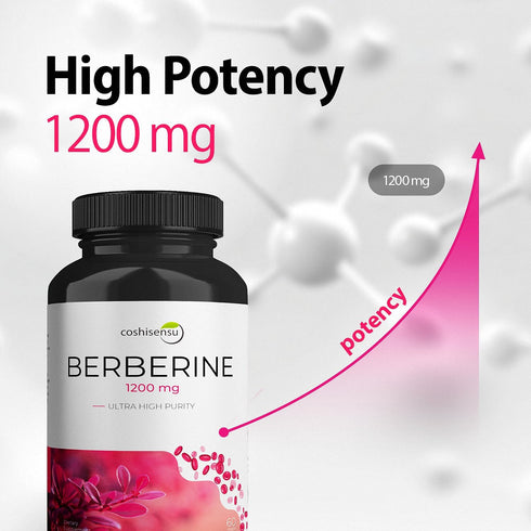 Berberine HCI 1200mg - Premium Berberine Supplements - 60 Capsules Maximum Strength HCI - Non-GMO - Made in USA...