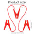Electric Fence Jump Jumper Wires Alligator Clips Cable Connect and Fencing System Wire Electric Fence Jump with 3 Clips in Red Color...