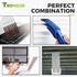 Air Conditioning Brush Tool, Window Blind Cleaner Duster Brush, Steel AC Evaporator Comb, Radiator Condenser Fin Comb, FCR6 Fin Comb Tool for AC E...
