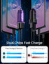 Fast Car Charger Fast Charge AINOPE USB Car Charger Adapter 36W All Metal Mini Cigarette Lighter USB Charger Quick Charge Compatible with iPhone 1...