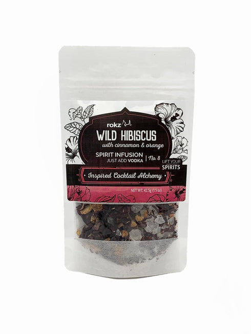 Rokz Wild Hibiscus Spirit Infusion Blend for Cocktails...