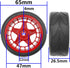 ShareGoo RC OD 2.55" Nylon 12mm Hex Wheels & Rubber Tires Set Compatible with Traxxas Tamiya Sakura HSP Redcat 1/10 RC On-Road Touring Drift Car (...
