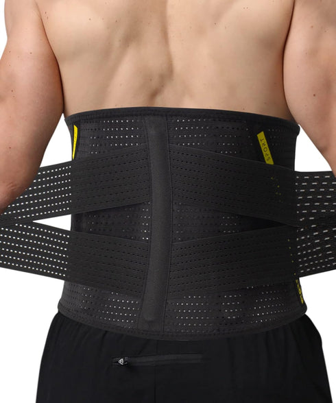 BERTER Lower Back Brace for Lower Back Pain Relief Sciatica for Men & Women, Adjustable Breathable Lumbar Back Support Belt for Herniated Disc, Sc...