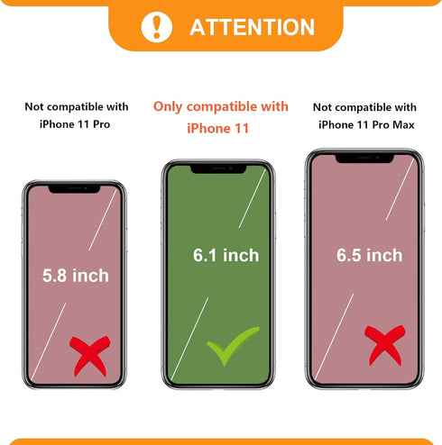 Bocasal RFID Blocking Wallet Case for iPhone 11, Adjustable Crossbody Zipper Purse Case Card Holder with Kickstand Detachable Wrist Strap, PU Leat...