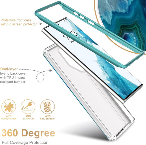 Esdot for Samsung Galaxy S22 Ultra Case,Military Grade Passing 21ft Drop Test,Rugged Cover with Fashion Designs for Women Girls,Protective Phone C...