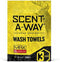 Hunters Specialties Scent-A-Way MAX Odorless Wash Towels, 12 Pack Refreshment Shower 10"x12" Body Wipes for Hunters, Trappers, Anglers, and Camper...