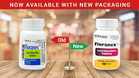 Rising Pharma - Floranex Tablets - Lactobacillus Tablets Probiotic Dietary Supplements - 50 Tablets...