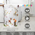 Clastyle 45L Woodland Animals Laundry Basket Collapsible Waterproof Forest Fox Storage Basket with Handle Kids Room Jungle Deer Laundry Hamper wit...