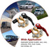 Car battery terminal connectors,2Pcs 4 Way Quick Disconnect Release Terminal Clip,Car Marine battery Terminal Clamps with Allen Wrench for SAE/JIS...