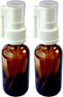 Amber Glass Empty Oral Sprayer 2-Pack for Colloidal Silver, Iodine, Essential Oils & Other Water Based Applications, 30ml (1oz) 2-Pack...