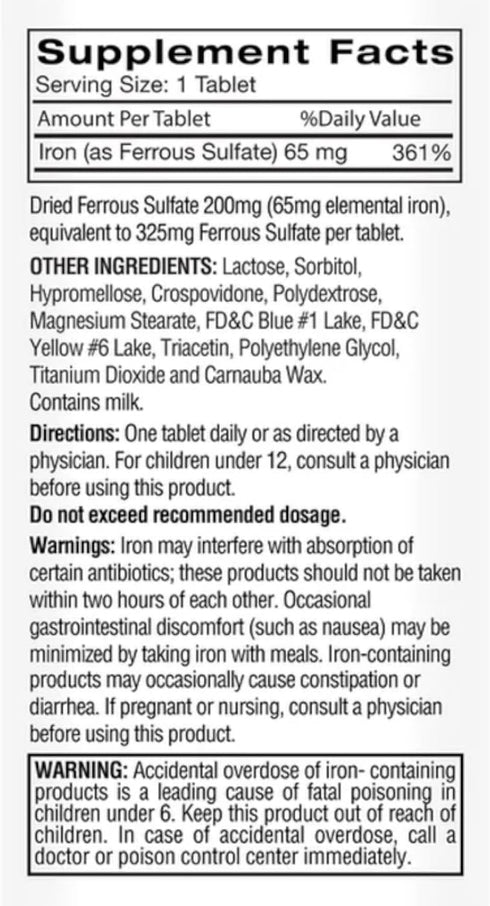 Feosol Original Ferrous Sulfate Iron Supplement , 120 CT (Pack of 3)...
