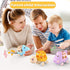 Baby Car Toy for 12 18 Months, Rattle and Roll Soft Rubber Vehilces for 1 2 3 Year Old Toddlers, 3 PCS Push and Go Friction Powered Cars, First Id...