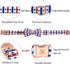 Elegant little tail Independence Day Dog Collar, American Flag Bowtie Dog Collars 4th of July American Pet Gift Adjustable Soft Puppy Collar for L...