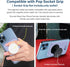 AUROX for Magsafe Wallet, Magnetic Wallet for iPhone 15/14/13/12 Series, Magnetic Card Wallet Holder Compatible with PopSocket Phone Grips, Exclud...