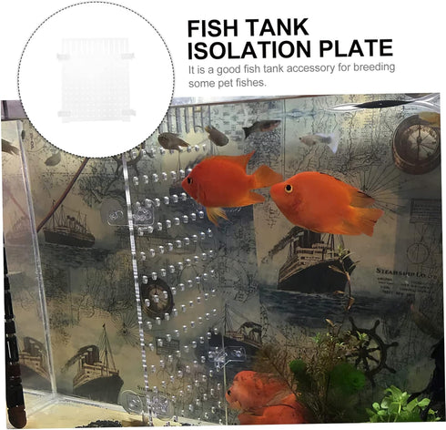 Fish Tank Board Fish Tank Separator 10 Gallon Fish Tank Betta Fish Tank with Divider Flapper Accessories Portable Fish Tank Divider Acrylic Decora...