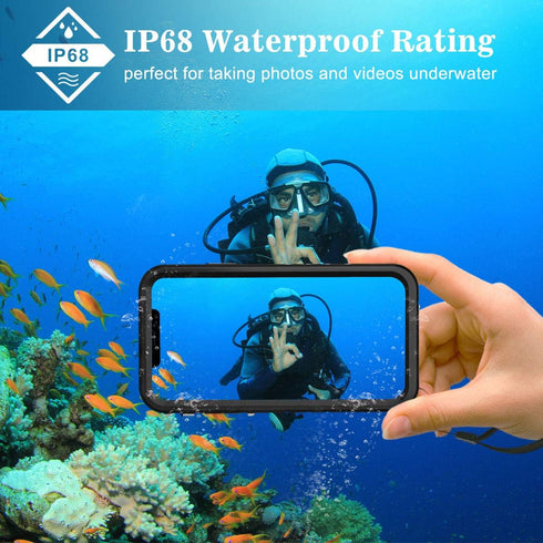 SPORTLINK Waterproof Case for iPhone 11, Full Body Heavy Duty Protection Full Sealed Cover Shockproof Dustproof Built-in Clear Screen Protector Ru...