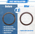 2 Pcs Engine Crankshaft Oil Seal Compatible for Toyota Sienna 1998-2015, Durable Rubber Brown Oil Seal...