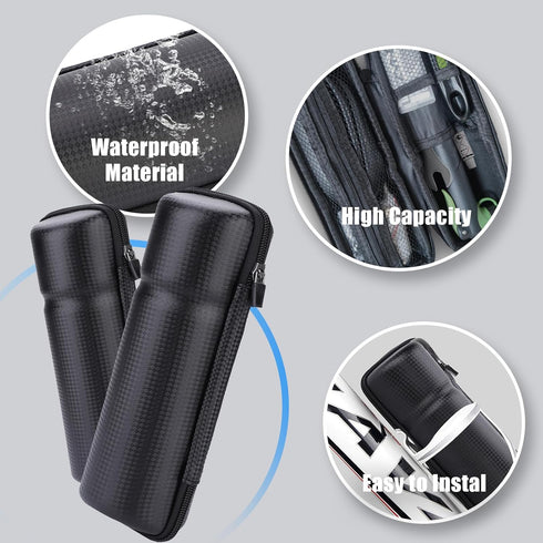 Bicycle Bottle Bag,Portable Bicycle Repair Kits Tools Bag Bike Kettle Rack Bottle Hard Shell Package Holder Case Cycling Accessories for Mountain ...