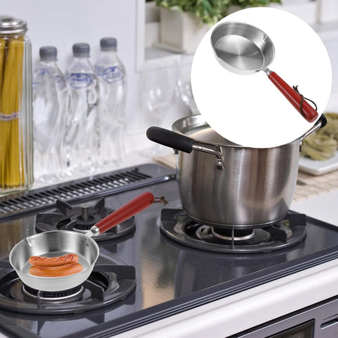 ABOOFAN Small Egg Pan Egg Frying Pan Mini Nonstick Egg Pan Mini Omelet Pan Stainless Steel Nonstick Mini Fry Pan Small Pan for Home Kitchen (24CM)...