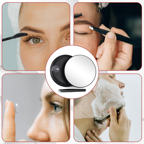 20X Makeup Magnifying Mirror, 20X High Magnifying Mirror with Suction Cups, Round 6'' Magnifying Mirror Compact Travel Magnifying Mirror, 20X Magn...