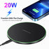 Fast Wireless Charger,20W Max Wireless Charging Pad Compatible with iPhone 14/15/13/12/SE/11/11 Pro/XS Max/XR/X/8,AirPods;FDGAO Wireless Charge Ma...