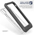 ENCASED iPhone XR Heavy-Duty Protective Belt Clip Case w/Tempered Glass Screen Protector - Compatible w/Apple iPhoneXR 6.1" (Falcon Gray w/Holster...