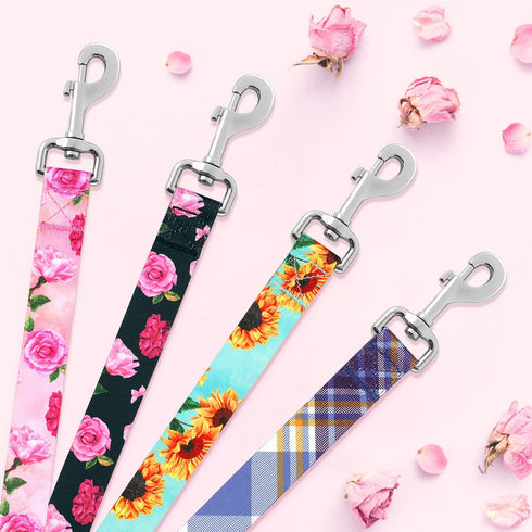 5 ft/Foot Black Dog Leash for Girl Medium Breed Dogs...