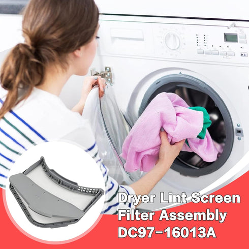 DC97-16013A Dryer Lint Trap Filter Screen Replacement for Samsung Dryer by APPLIANCEMATES Replaces DC97-16013B 2077180 PS4221239 EAP4221239 AP4559595