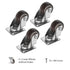 1 inch Small Caster Wheels for Furniture Low Profile Casters Set of 4 Total Capacity 90 Lbs Perfect Wheels for Small Project?Nightstand?Side Table...
