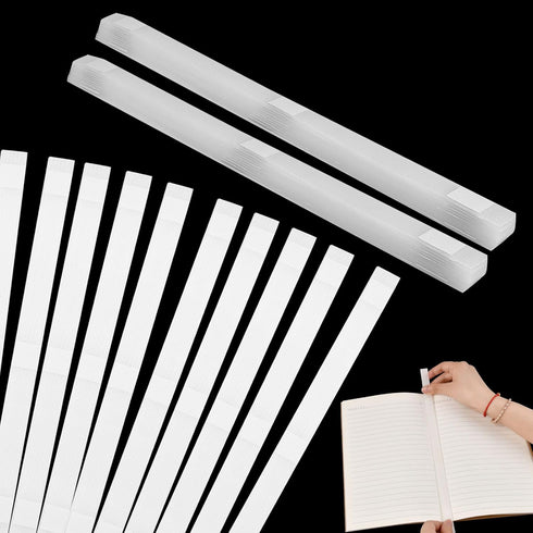 50 Pcs Glue Strips with Mesh Backing, Thermal Glue Strips for Book Binding for 80-110 Sheet Capacity, Hot Melt Adhesive Book Repair Tape for Album...