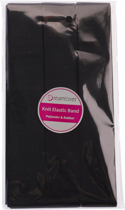 Dreamlover Black Elastic Spool, 1.5 Inch x 6 Yard...