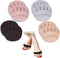 Reusable Honeycomb Fabric Forefoot Pads Soft Ball of Foot Cushions Metatarsal Pads for Women Men Prevention Pain Relief (Black,Beige,Grey,Pink)...