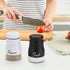 Accmor Salt and Pepper Shakers Set, 5oz Stainless Steel Salt and Pepper Shakers Seasoning Container with Glass Bottom for Home Cooking Restaurants...