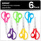 Kids Scissors 6-Pack, Scissors for School, Safety Scissors, Blunt Tip Scissors, 5.5 Inch...